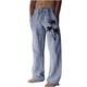 thumbnail image 2 of Pantalones largos de lino para hombre, pantalones holgados de playa con estampado hawaiano, cintura elástica y cordón ajustable, estampado en caliente., 2 of 5