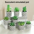 thumbnail image 1 of Gwong Decoración hogareña Fake Potted Plant simulado Fácil de cuidar PVC Mini surtido suculento artificial en conserva para el hogar Gwong 21083471, 1 of 6