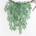 thumbnail image 3 of Moyic Vid verde artificial para colgar en la pared del hogar, vid de sauce falso, habitación, jardín, balcón, pasillo, fiesta de boda, decoración Plantas Artificiales gris blanco 80.5 cm Moyic HA6774-01B, 3 of 6