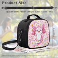 thumbnail image 6 of Yuyamidu Cute Axolotl Lunch Bag Large Capacity Insulated Lunch Bag with Adjustable Strap Portable Thermal Picnic Cool Bags Personalized for School Camping Picnic, 6 of 6