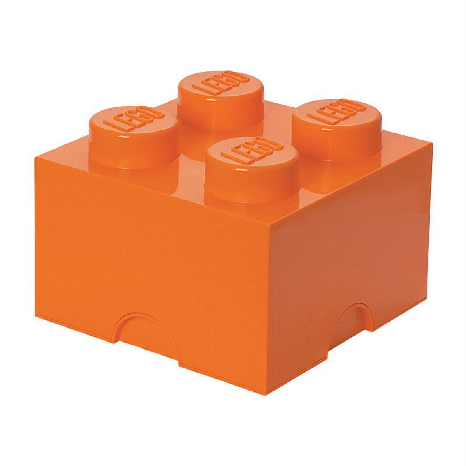LEGO Storage Brick 4, Bright Orange - Walmart.com