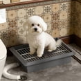 thumbnail image 5 of 17.52x12.4x4.33 Inch Dog Toilet Training Tray Litter Pan With Water Tube,Reusablepuppy Pee Pad Holder Dog Potty Pan For Small And Medium Dogs, 5 of 8