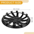 thumbnail image 4 of Unique Bargains 4 Pcs R15 / 15 Pouces Couvre-Moyeu de Roue Universel Clip-on Noir, 4 of 8