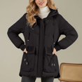 thumbnail image 2 of Winter Coats for Women Winter Thermal For Fashionable Warm Outerwear With Hood Lightweight Coat Windproof Cold Weather Jacket For Ladies Casual Daily Wear Winter Jackets for Women, 2 of 4