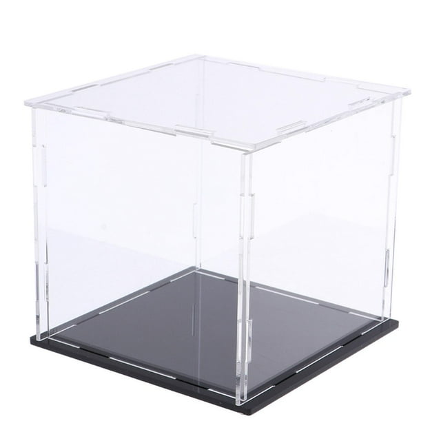 Cajas de exhibición acrílicas, escaparate de figuras de acción a prueba de polvo para modelos de coches, muñecas 22x22x12cm Zulema estuche de muestra