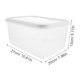 thumbnail image 3 of ColoMX Caja de prueba de masa Contenedor de frutas vegetales Alimentos de sellado de conservación fresca, 3 of 7