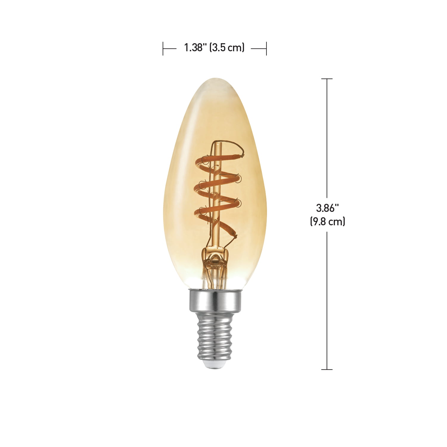 Design retro bulb Edison T1 40W, socket E14