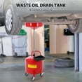 thumbnail image 6 of 8 Gallon Waste Oil Drain Tank, Portable Oil Drain Container, Air Operated Drainer, Fluid Fuel Transfer Drainage, Adjustable Funnel Height with Wheel &15" Premium Bowl and a Toolbox, 6 of 8
