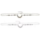 thumbnail image 3 of 2 piezas de elegante cadena para la cabeza de mujer con colgante para la frente, tocado para dama, 3 of 6