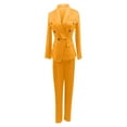 thumbnail image 4 of Joau Blazer Sets Women 2 Piece Outfits, Long Sleeve Double Breasted Blazer Jackets with Pants Set Slim Fit Elegant Business Suit Casual Formal Suit for Work Office, 4 of 6