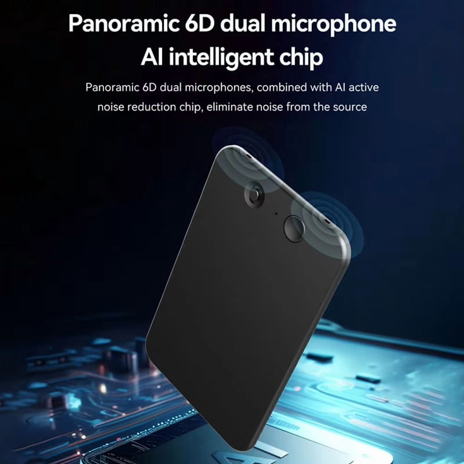 AI ChatGPT-4 Intelligent Voice Recorder Noise Reduction Transcribe Summarize Language Translation Device Sound Recorder