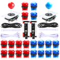 thumbnail image 1 of Kit de controlador para juego arcade Hikig para 2 jugadores con 2 joysticks + 20 botones, 1 of 9
