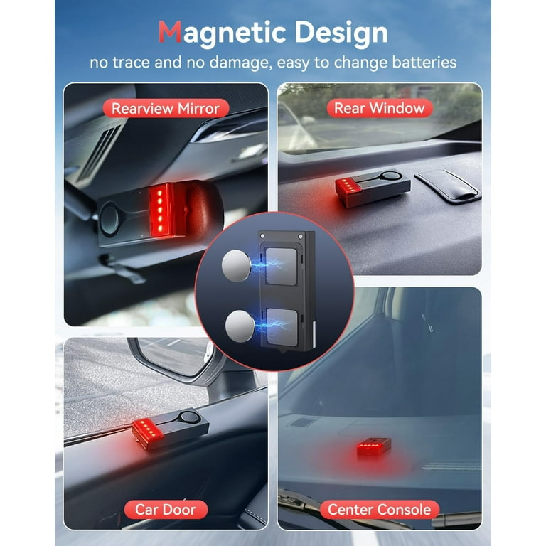 108dB Anti-Theft Alarm Wireless Vibration Alarm with Remote Control Door  and Window Alarm Car Alarm Security System