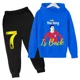 thumbnail image 3 of Conjunto de sudadera con capucha de primavera de Ronaldo, conjunto de 2 piezas de sudadera y pantalones azules informales para niños, ropa deportiva informal, chándal para niños, 3 of 5