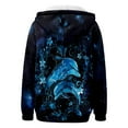 thumbnail image 5 of XIAONU Women's Dolphin Print Hoodie Full Zip Long Sleeve Jacket Soft Casual Ocean Themed Hoodies, 5 of 5