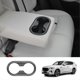 thumbnail image 4 of Car Carbon Fiber Rear Center Console Row Water Cup Holder Frame Cover Trim Car Accessories for -60 2022 2023 RHD, 4 of 5