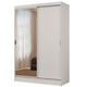 thumbnail image 1 of Ropero Closet Madesa Luke 2 Puertas 1 Puerta Con Espejo Blanco, 1 of 14