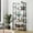 White, variant on Walsunny 4 Tier Bookshelf Triple Wide Industrial Bookcase Large Open Display Bookshelves with Metal Frame Wood Style Shelves Rustic Brown