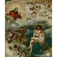 thumbnail image 3 of Ambrosius Holbein 15x17 Black Modern Framed Museum Art Print Titled - Christ Interceding with God the Father (1515), 3 of 5