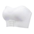 thumbnail image 1 of Sujetador bandeau sin tirantes para mujer, con relleno extraíble, cómodo, talla XL, color blanco, 1 of 5