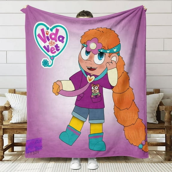 Vida the Vet Throw Blanket Gifts for Fans Lover Girls Boys Women Present Hoodie Him Bed 60"x80"