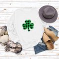 thumbnail image 3 of Baberdicy St.Patricks Day Sweatshirt for Women, Womens Autumn And Winter Casual Hooded Sweater Pullover Sweater Womens Sweatshirt White Xl, 3 of 5
