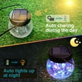 thumbnail image 3 of Linterna solar Kolpop, 6 unidades, impermeable, cristal agrietado, LED, 3 of 6