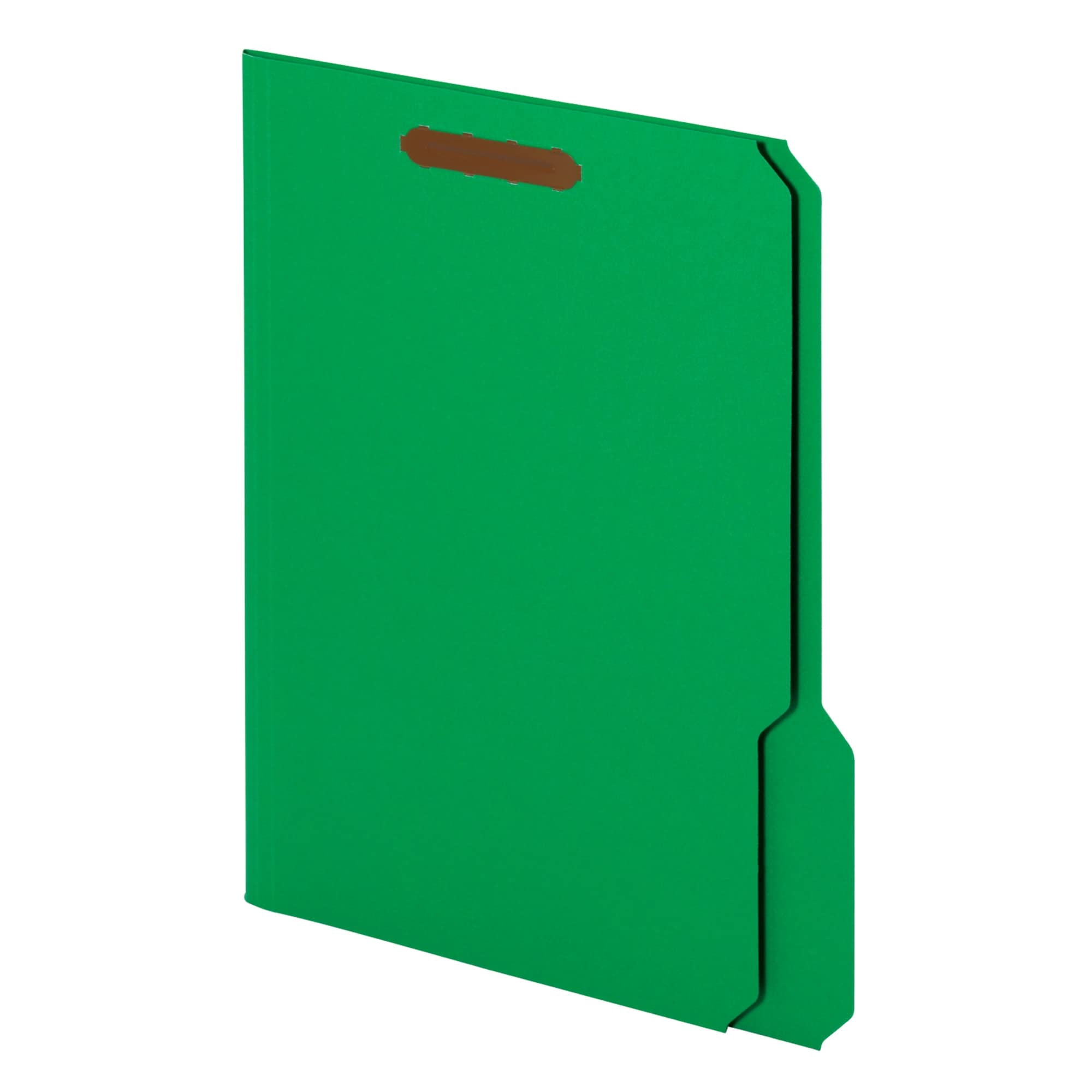 Office Depot Color Fastener File Folders, Letter Size, Green, Pack Of 50, OD22140GW