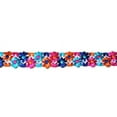thumbnail image 2 of Altotux 7/8" Multi-color Sheer Organza Flower Embroidered Lace Trim by 2 Yards (Orange Blue Fuchsia), 2 of 3