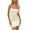 White, variant on Women Sexy Spaghetti Strap Short Mini Dress Basic Square Neck Bodycon Party Club Slim Fit Tank Dress