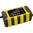 thumbnail image 3 of Battery , 12V Intelligent Automatic Battery with Large Digital Display Screen, Battery Maintainer for Cars Trucks Motorcycles SUVs Boats Acid Batteries (Yellow, Plug), 3 of 3