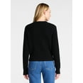 thumbnail image 4 of Time and Tru Women's Button Front Textured Cardigan, Sizes XS-XXXL, 4 of 5