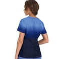 thumbnail image 2 of Koi Lite Women's "Reform" Ombre Scrub Top-True Ceil/navy-Small, 2 of 3