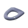 thumbnail image 6 of Arestory Thicker Bathroom Toilet Seat Cover Pads- Soft Warmer Toilet Seat Cushion Cover Stretchable Washable Fiber Cloth, Easy Installation Comfortable Toilet Lid Seat Cover(Knitted Style), 6 of 7