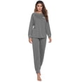 thumbnail image 6 of Ekouaer Pajamas Set for Women Soft Comfy Pjs Sets Long Sleeve Sleepwear Loungewear, 6 of 6
