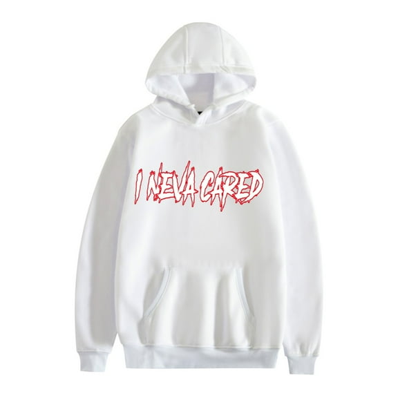 Fosskos G Herbo I Never Cared Merch Hoodies Long Sleeve Casual Hooded Fashion Sweatshirt Unisex Pullover