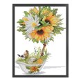 thumbnail image 2 of Hilo de bordar 1 algodón ecológico parcial 14CT Kit de punto de cruz de girasol impreso Hugtrwg Para estrenar, 2 of 9