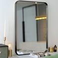thumbnail image 6 of Costway 32"x20" Wall-Mounted Rectangle Mirror Metal Frame Bathroom Entryway Black, 6 of 12