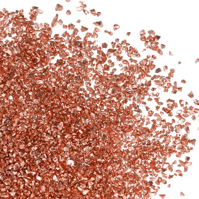 Uxcell Crushed Glass Glitters Colorful Irregular Glass Chips Chunky Light Red