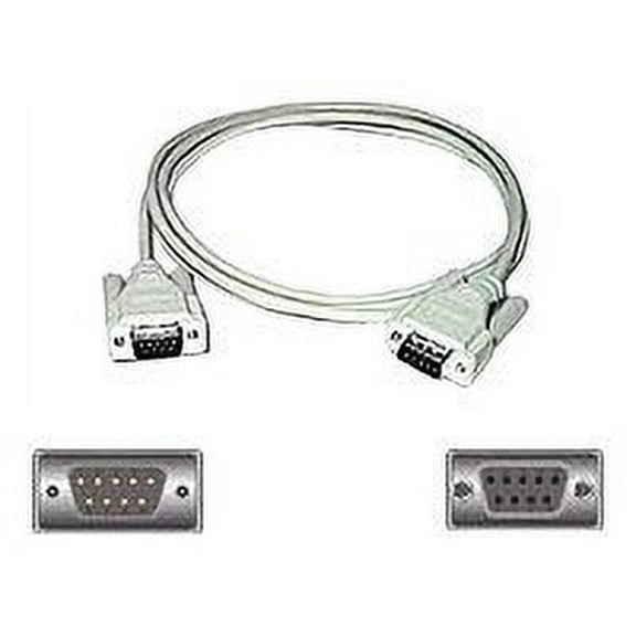 C2G 09452 DB9 M/F Serial RS232 Extension Cable, Beige (25 Feet, 7.62 Meters)