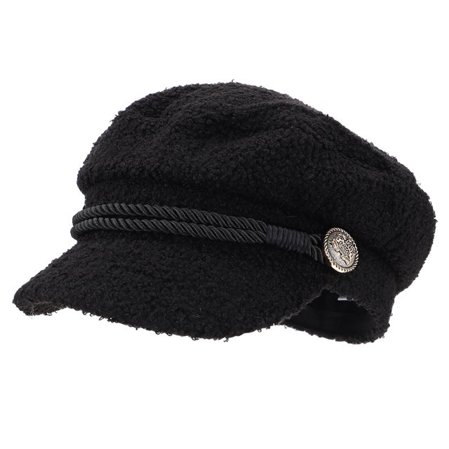EeaseMX 1 gorro octogonal de lana de cordero para mujer, cálido y práctico accesorio de ropa.