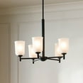 thumbnail image 4 of 43671BK Kichler Lighting Shailene - 5 light Medium Chandelier - 23.5 inches wide-Black Finish    -Traditional Installation, 4 of 9