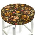 thumbnail image 3 of Naloa Chrysanthemum turkey Round Bar Stool Cushion Cover 12-14 inch, Fits Kitchen, Office, Restaurant Chairs - {sizeName}14 inch, 3 of 7