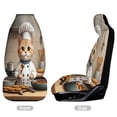 thumbnail image 2 of Chef Cat Baking Cookies Car Seat Covers Front Seats Universal Fit for Cars SUV Truck Auto Interior Accessories, 2 of 3