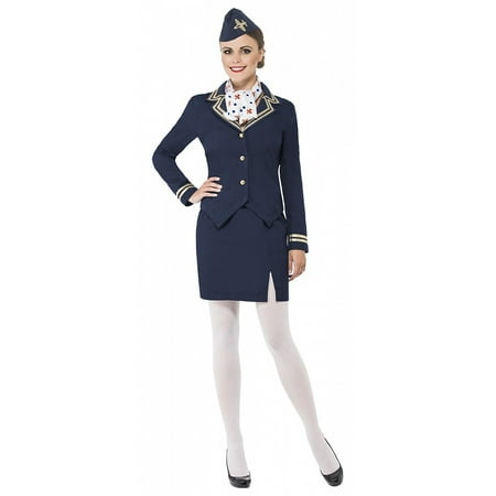 Airways Attendant Adult Costume - Small