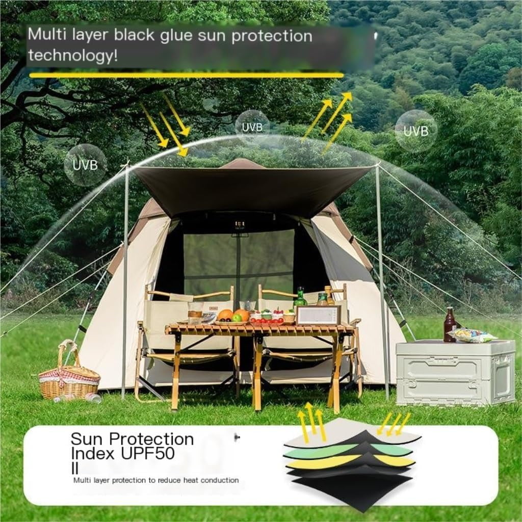 Tents Outdoor Portable Folding Tent Park Camping Fully Automatic Tent Outdoor Equipment Rain and Sun Protection Camping Tents