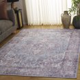 thumbnail image 3 of SAFAVIEH Vintage Heriz Darion Medallion Machine Washable Area Rug, Red/Blue, 6'7" x 6'7" Square, 3 of 11