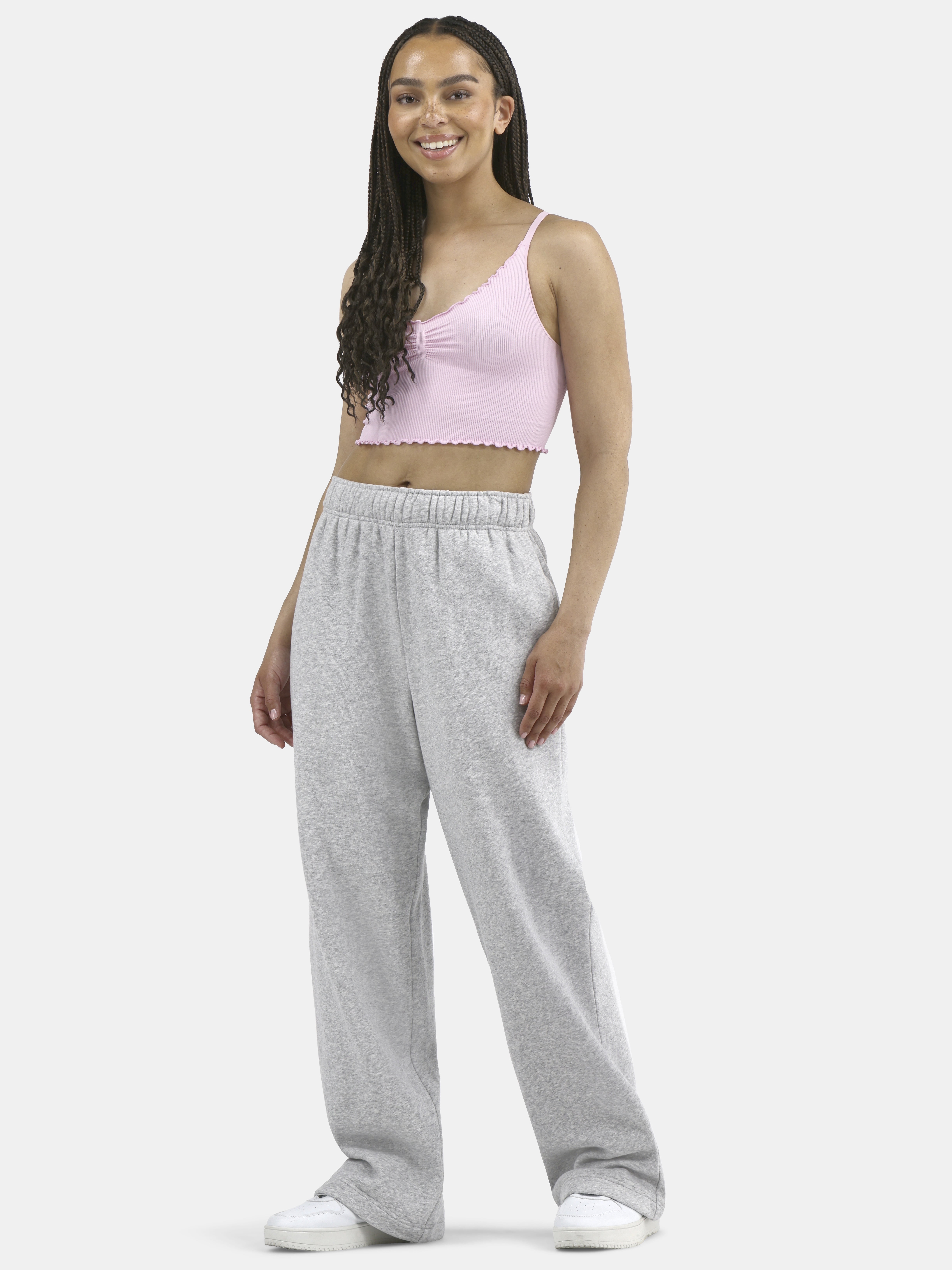 No Boundaries Women's Ruffle Cami, Size XS-3XL