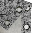 thumbnail image 4 of Ambesonne Antique Grommet Curtain, Lace Gothic Pattern, 50" x 72", Grey Black, 4 of 6