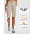thumbnail image 4 of BALEAF Women's Hiking Shorts 13'' Knee Length Quick Dry Water Resistant Lightweight Bermuda with Pockets Beige Size S, 4 of 7